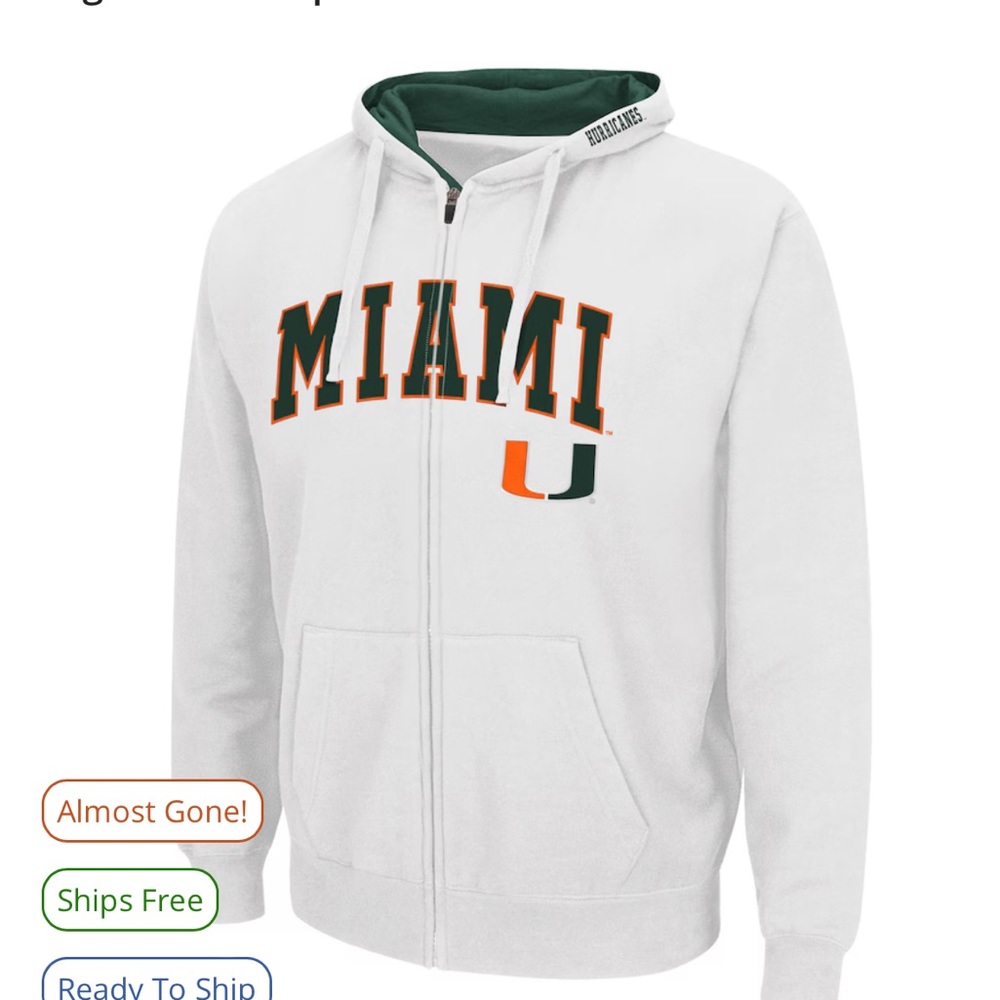 Miami Hurricanes Zip Up